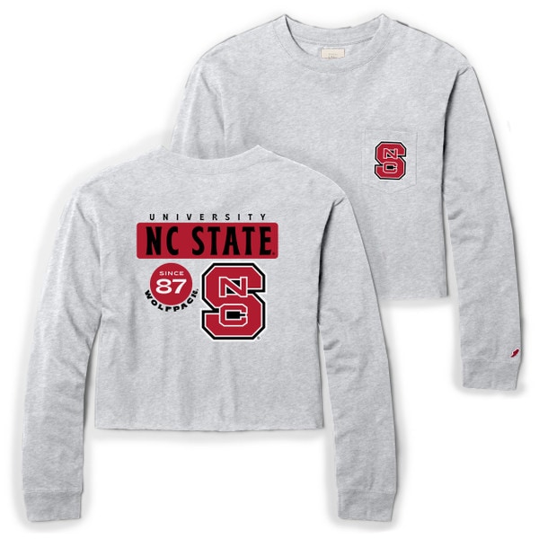 Ash Grey Ladies Long Sleeve Midi Te